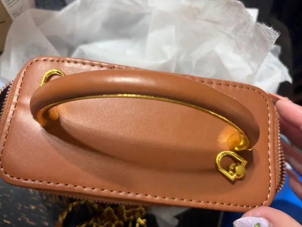 Makeup vanity style bag Brown - Image 5