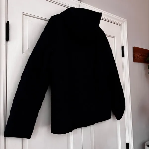 Jeep Navy Blue Quilted Hooded Jacket Fuzzy‎ Soft Lining Size Large Coat Logo VTG - Image 15