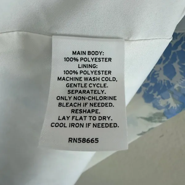 BP‎ Blue Floral Ruffle Maxi Dress Womens Small Chiffon Sleeveless Soft Fairy - Image 10