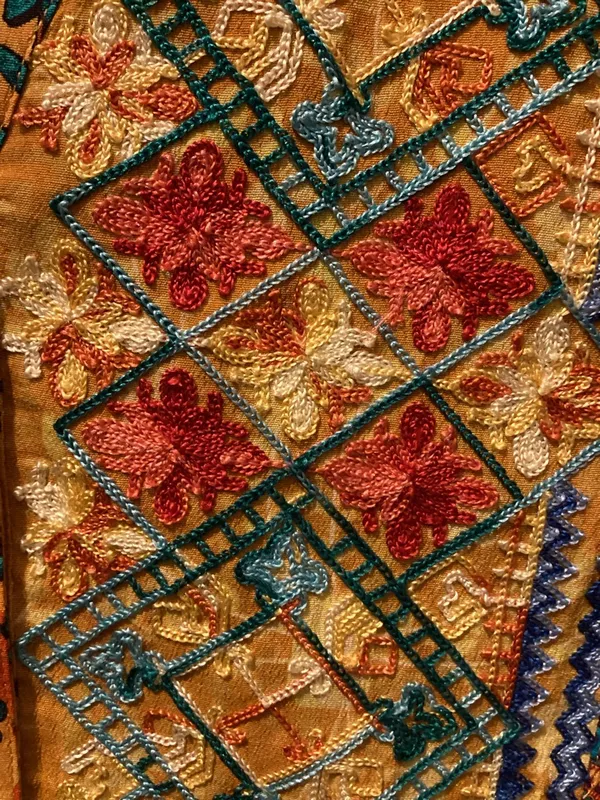 John Mark Yellow Multi Floral Patchwork Tunic - Image 3