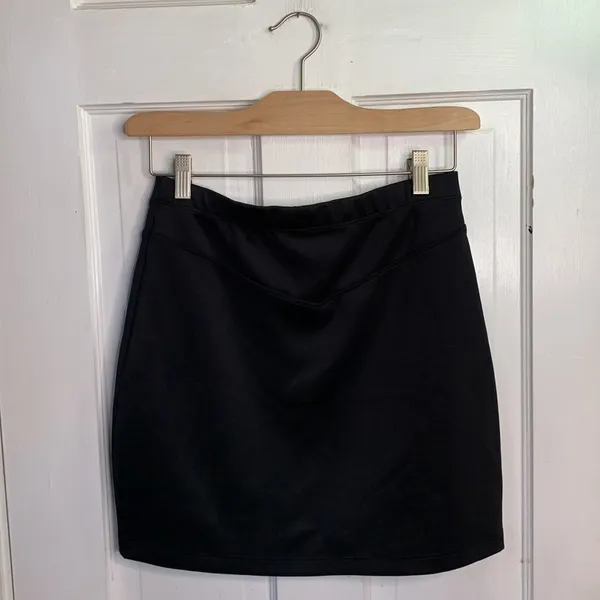 Free People Black Ponte Knit Classic Mini Skirt W-405 Sz S - Image 7