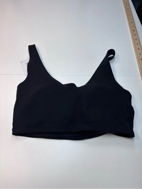 lululemon Black Seamless Scoop and Square Sports Bra NWT Size S/M REVERSIBLE! - Image 4