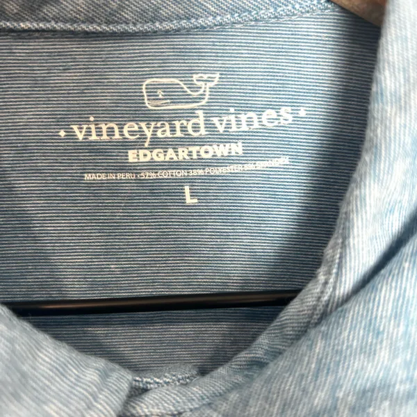 Vineyard Vines Men's Blue Polo Shirt - Image 4