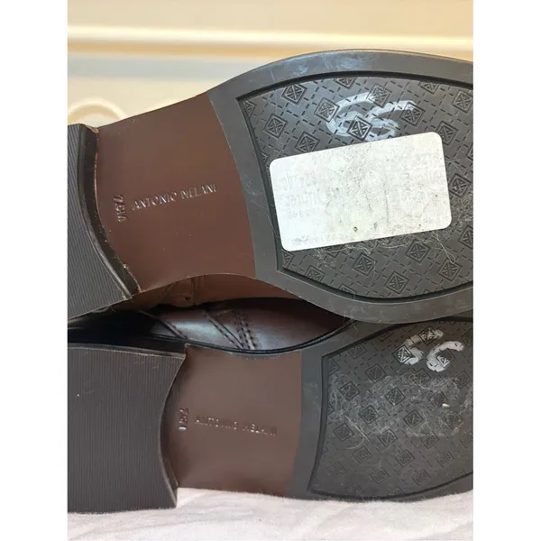 Antonio Melani Brown Riding Boots Leather Buckle Size 7.5 NWOT - Image 6