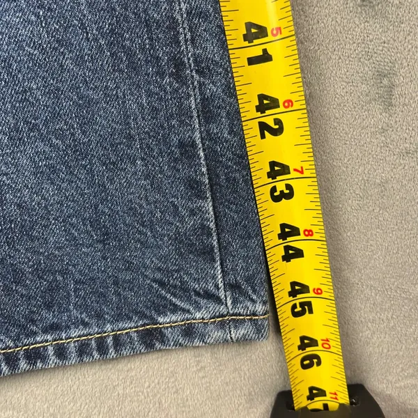 Nili Lotan Salome Wide Leg Jeans 27 Dark Wash High Rise Made in USA Cotton Denim - Image 3