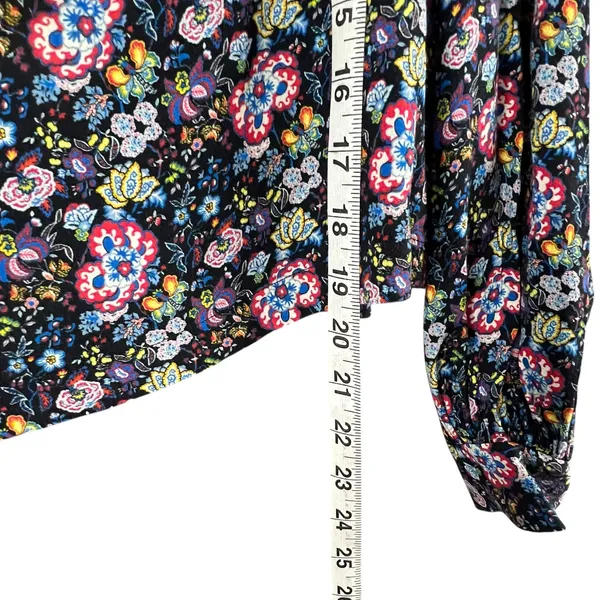 Frame One Shoulder Top Womens M Coastal Blue Multicolor Floral‎ Boho Chic ASO - Image 9