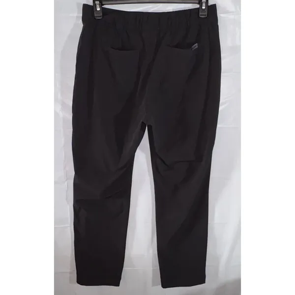 FIGSPRO Womens Black Scrub Pants Large Tapered Leg Nursing Career Work Stretch - Image 2
