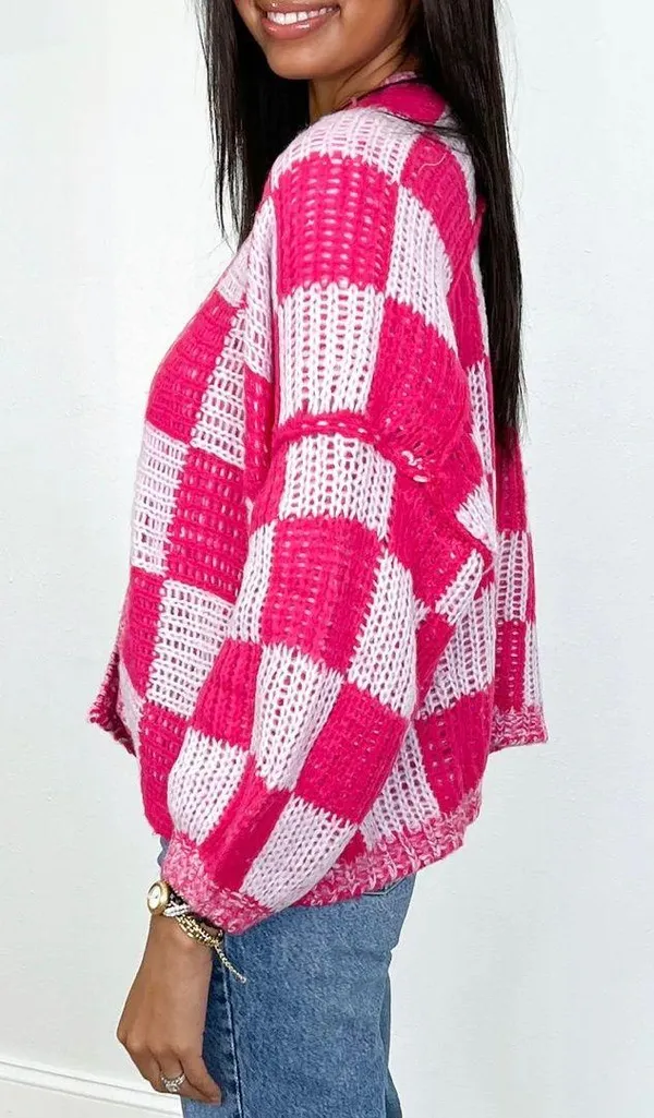 Boutique Pink Cardigan - Image 2