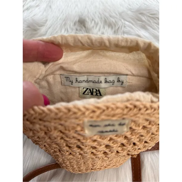 Zara Wicker Mini Lined Bucket Crossbody - Image 7