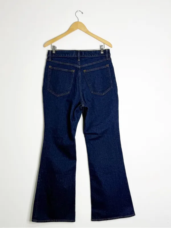 Abercrombie & Fitch Vintage Flare Jeans High Rise 10R Dark Wash 30x32 - Image 5