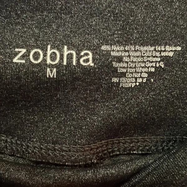 Zobha Charcoal Gray Flare Yoga Pants - Image 3