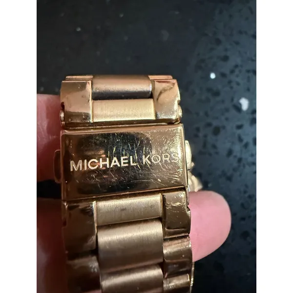 Michael Kors Bradshaw Rose Gold Chronograph Watch MK-5503 Stainless Steel Women - Image 6