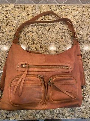 Three Way Hobo Backpack/Shoulder Bag Brown - Image 2