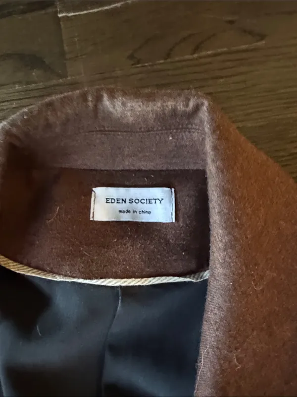 Women’s Rust Brown Relaxed Trench Coat Size M - Image 2