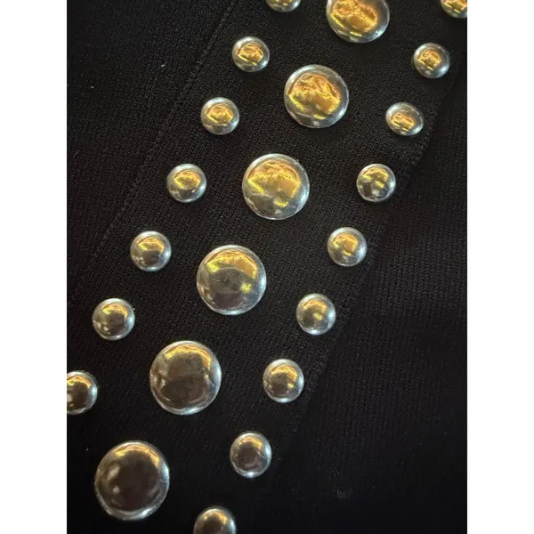 INC International Concepts Skirt Womens Size L Black Studded Asymmetric - Image 6