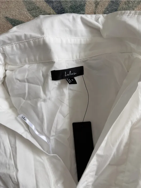 Lulu's Zenley White Collared Skater Mini Dress - Image 6
