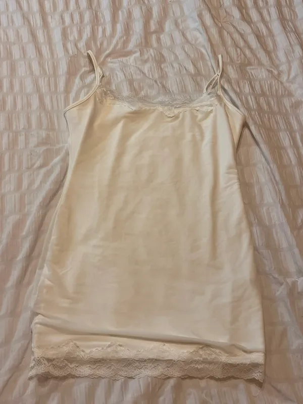 White Bodycon Mini Dress Size L - Image 3