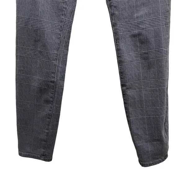 FRAME Denim Ali High RIse Cigarette Skinny Jeans in Washed Gray Plaid Size 25 - Image 5
