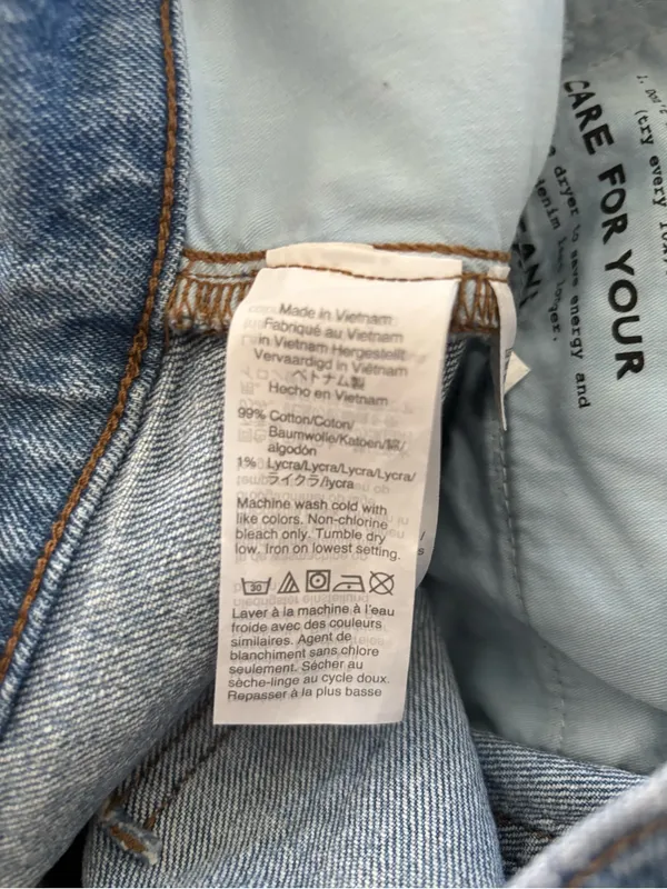 Madewell The Perfect Vintage Jean 28X25 Crop Straight Raw Edge Enmore Wash - Image 8
