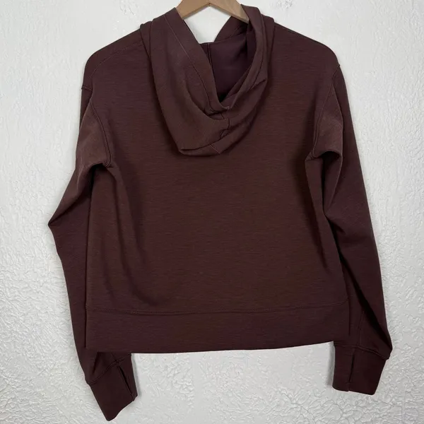 Rhone Women's DreamGlow Full Zip Hoodie Brown Berry Athleisure - Image 4