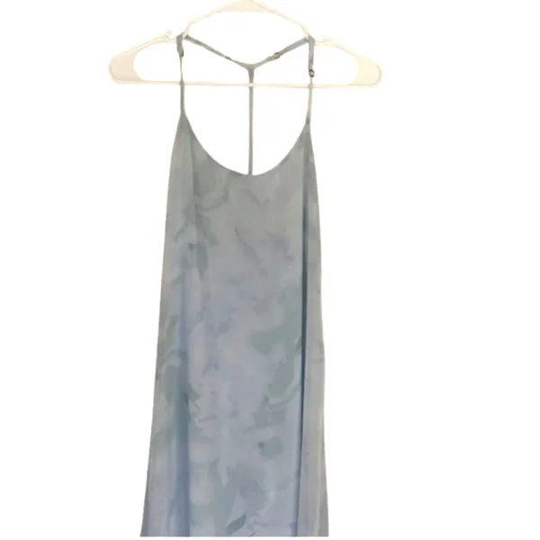 Show Me Your Mumu T-Rex‎ Halter Maxi Dress Blue Watercolor Floral Size Small - Image 4