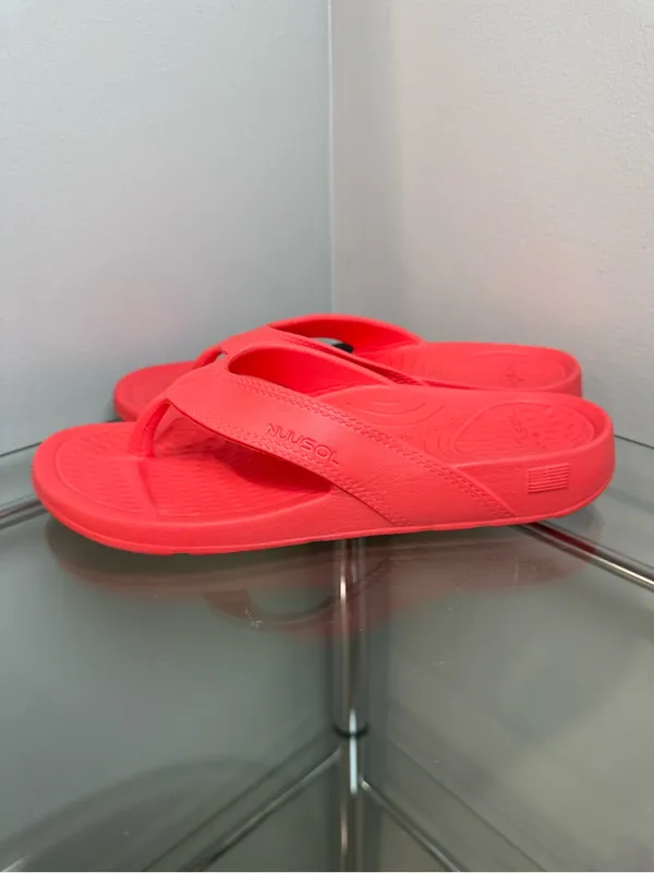 NUUSOL CASCADE Flip Flop made in the U.S.A Coral Sunrise Womens M7 W8 - Image 2