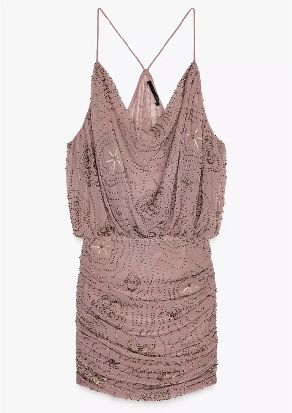 Zara Sequin Mini Dress - Image 3