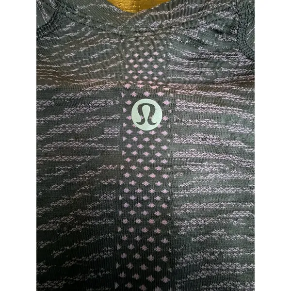 Lululemon Swiftly Tech Size 0 Long Sleeve 2.0 Race Length Purple Gray #HHH6-2 - Image 7