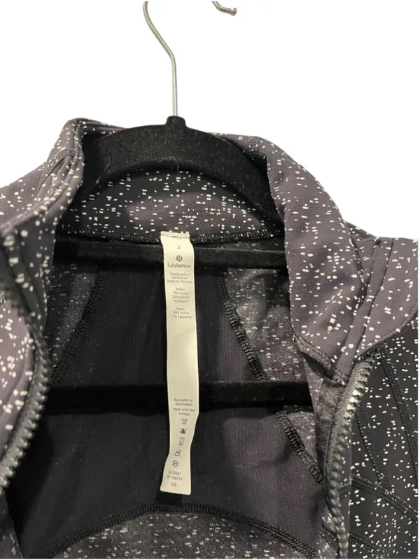 Lululemon Define Jacket Magnetized Jacquard Black White Speckled Luon Size 2 - Image 7