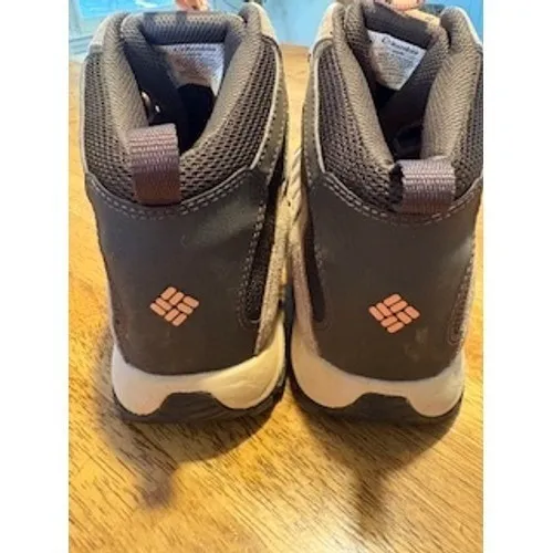 Columbia Crestwood Hiking‎ Boots Grey Brown Pink Womens 8W - Image 4
