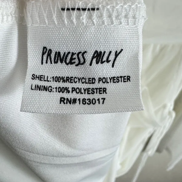 Princess Polly NWT Martinez White Mesh Long Sleeve Mini Dress Square Neck Size 0 - Image 11