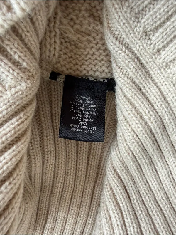 Ann Taylor Cream Cable-Knit Button Cardigan - Image 7