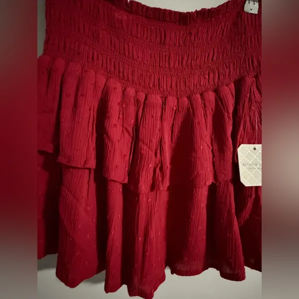 Altar'd State Vibrant Red Mini Skirt - Image 5