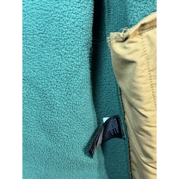 The North Face Full zip Hooded Color Block Sherpa Jacket SZ M Women Brown Tab - Image 9