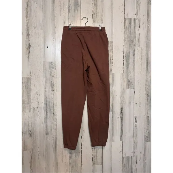 Forever 21 Brown Fleece-Lined Jogger Sweatpants Medium | Cozy Casual Lounge Pant - Image 6
