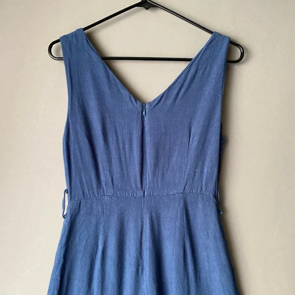 Lulu’s sz XS Sleeveless cotton blue‎ jumpsuit - Image 8