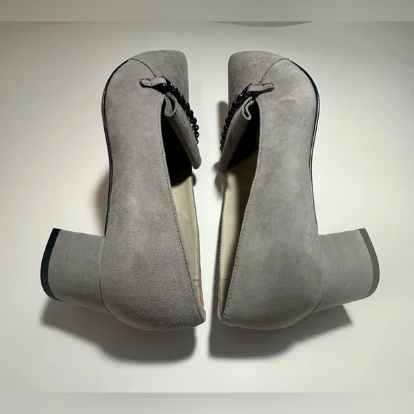 Amalfi Panda Pump Rangoni Firenze Made In Italy Grey‎ Cash Designer Classy 7.5 M - Image 15