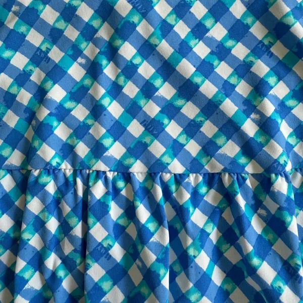 Lilly Pulitzer Blue & White Gingham Mini Skirt - Image 9