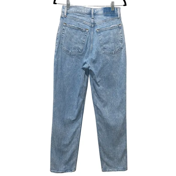 Abercrombie Fitch Curve Love 90s Straight Sz 6/28 Ultra High‎ Rise Jeans Blue - Image 2