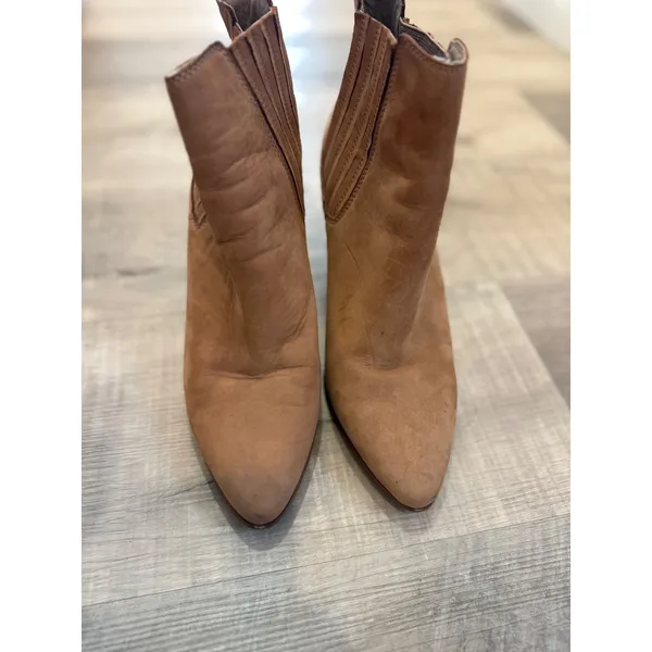 ALDO Tan Suede Pointed Toe Ankle Boots - Size‎ 8 / 38.5 - Image 2