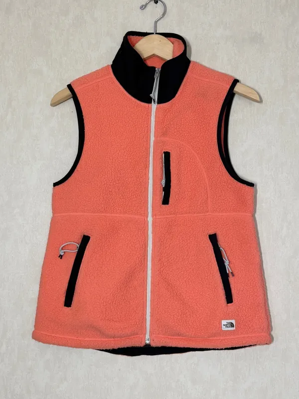 The North Face Women’s Cragmont Fleece Vest Full Zip Retro in Orange S - Image 3