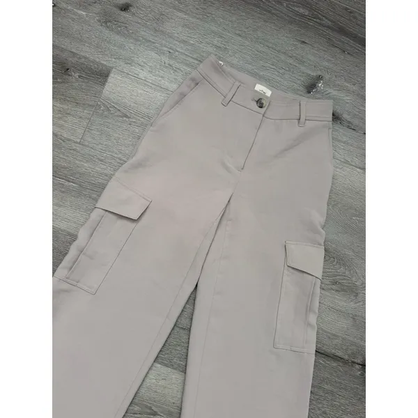 Aritzia Wilfred Bridger Cargo Pants Women's 00 Ashen Wide Leg Crepette - Image 5