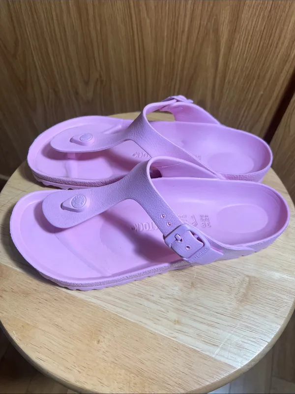 Birkenstock Pink EVA T-Style Sandals - Image 2