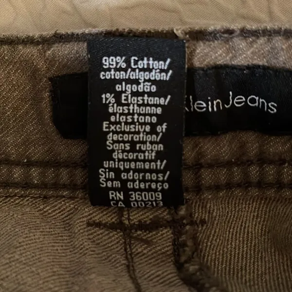 Calvin Klein Jeans Bermuda Shorts Capris Brown Denim Size 6‎ - Image 7