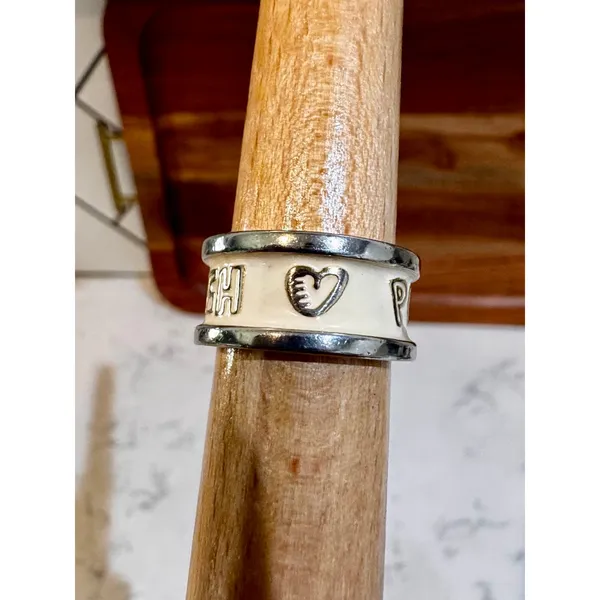 vintage Coach Poppy enamel band ring 2009-2012 preppy casual luxury coquette - Image 5