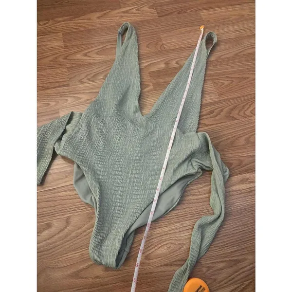 Salty Weekend Fiji Sage Green One Piece Swimsuit Size Large - Image 10
