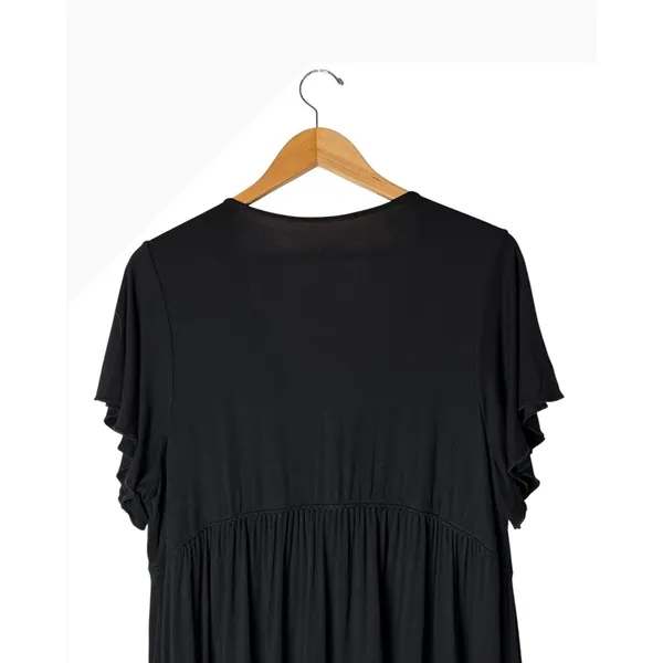 Torrid Super Soft Lace Trim Babydoll Sleep Gown Women 2X Black Nightgown Lounge - Image 6