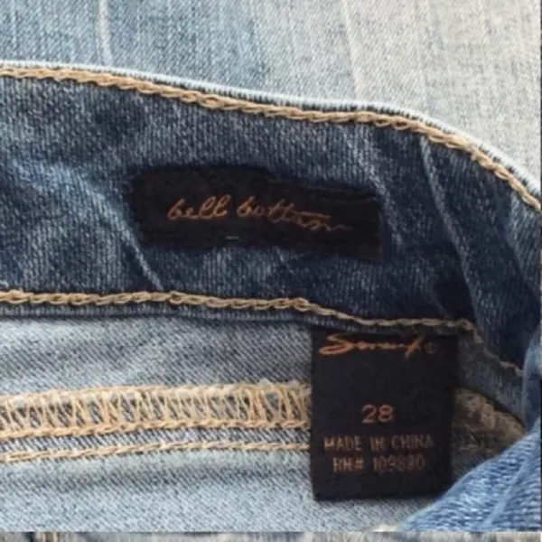 Seven7 Boho Flare Bell Botttom Flare Jeans 28 - Image 8