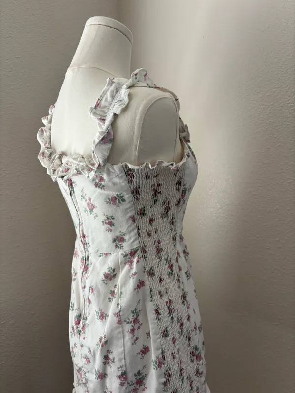 Little Lie Floral Mini Dress (S) - Image 3