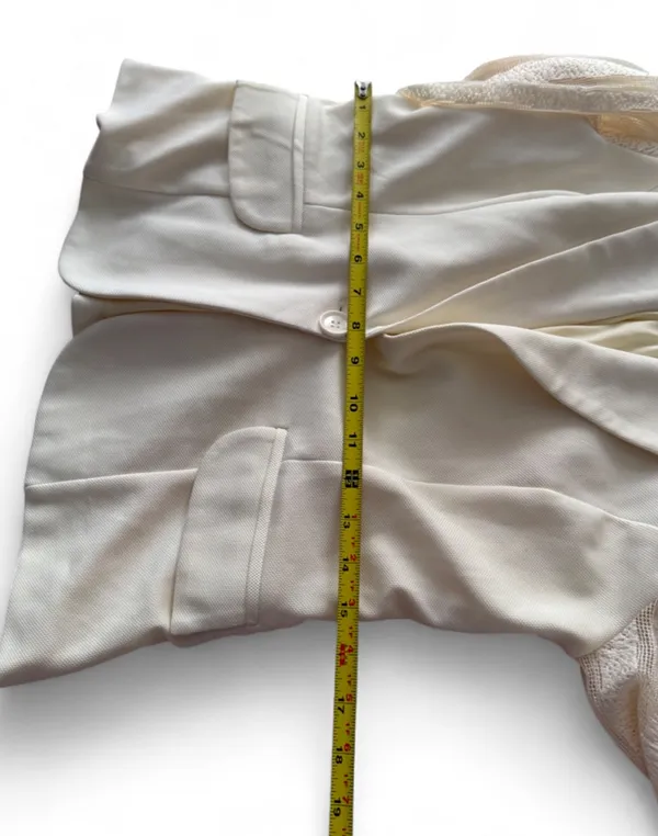 San Women's Cream Lace-Sleeve Blazer - Image 8